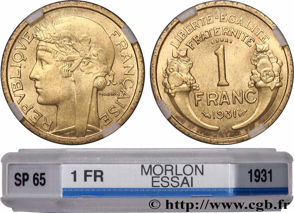 Essai de 1 franc Morlon 1931  F.219/1 FDC65 GENI