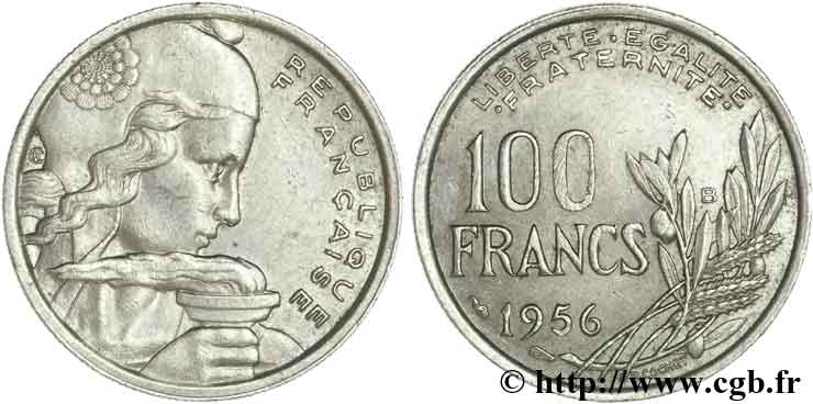 100 francs Cochet 1956 Beaumont-le-Roger F.450/9 XF45 