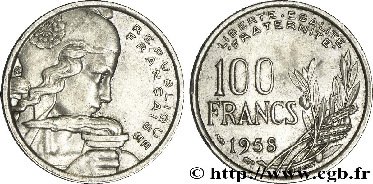 100 francs Cochet 1958  F.450/12 BB45 