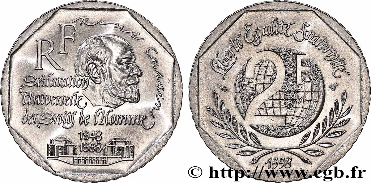 2 francs René Cassin 1998  F.276/2 MS 