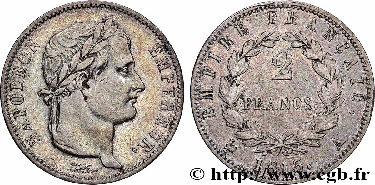2 francs Cent-Jours 1815 Paris F.256/1 q.BB 