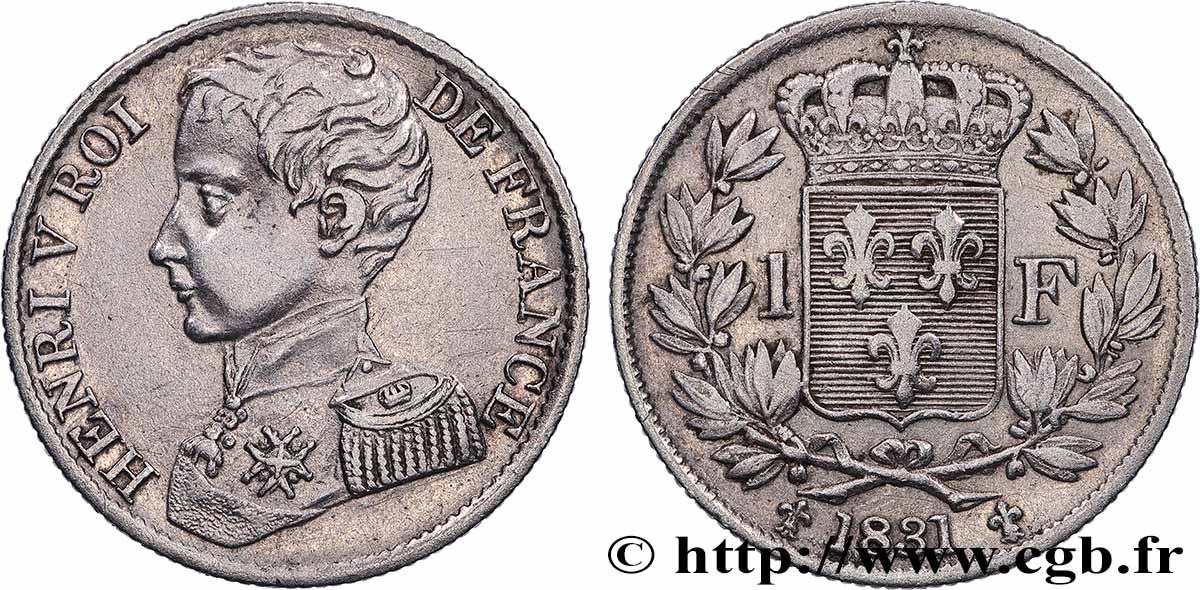 1 franc 1831  VG.2705  TTB 