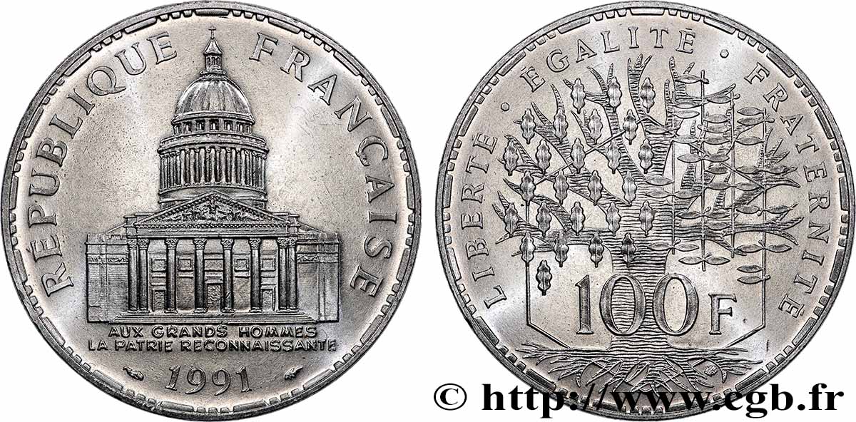 100 francs Panthéon 1991  F.451/11 SPL64 