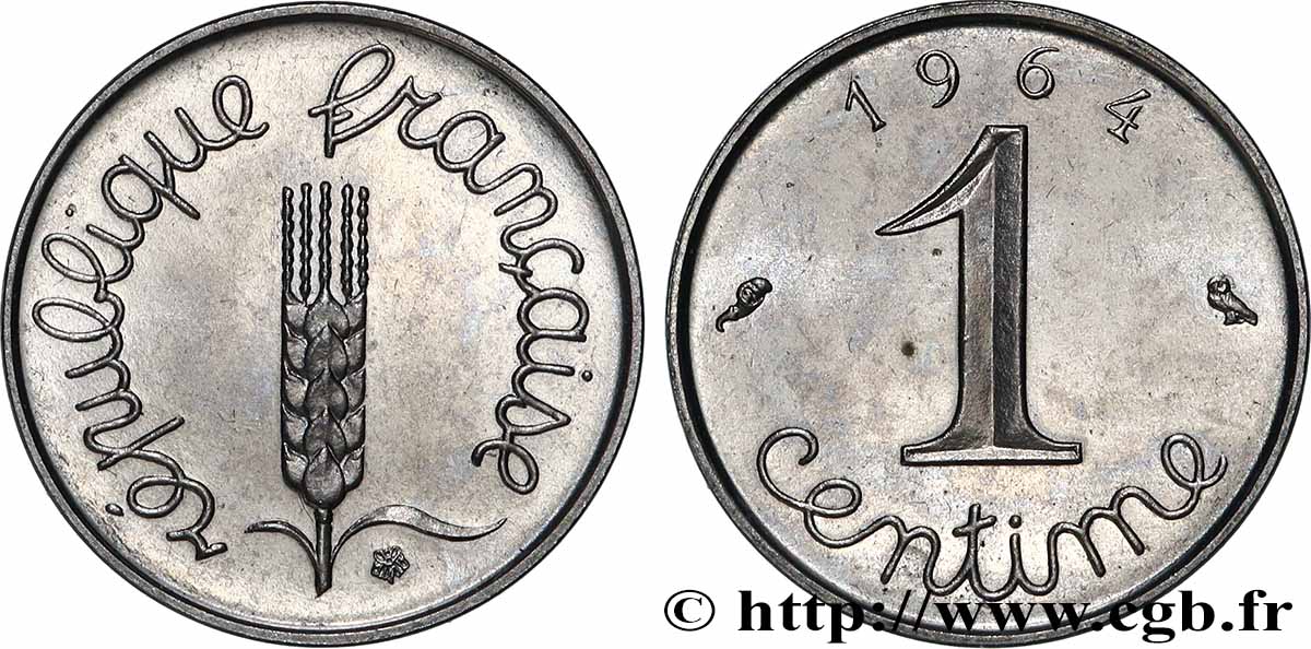 1 centime Épi 1964 Paris F.106/8 MS 