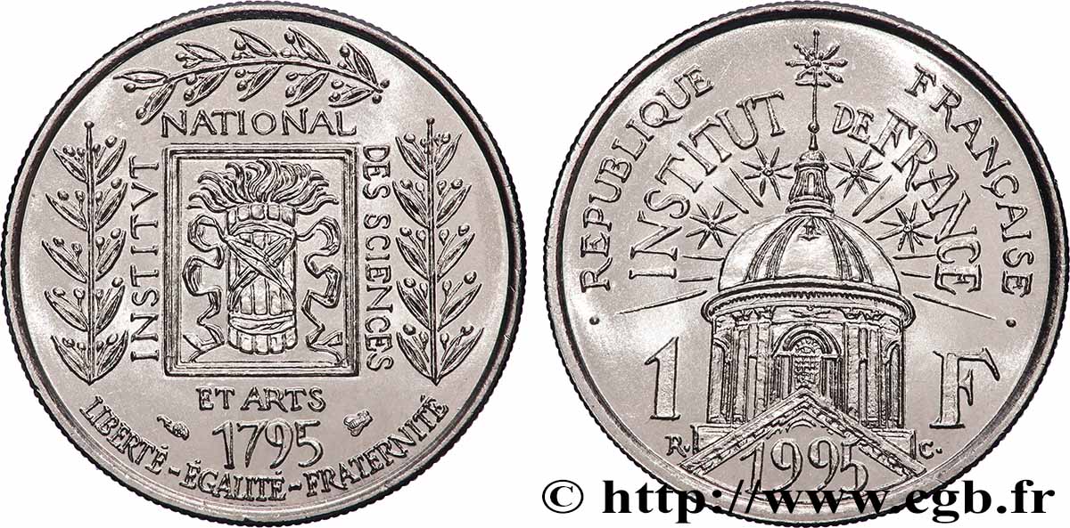 1 franc Institut de France 1995  F.230/2 MS 