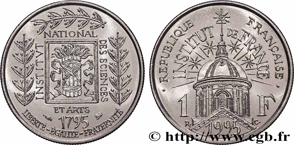 1 franc Institut de France 1995  F.230/2 MS 