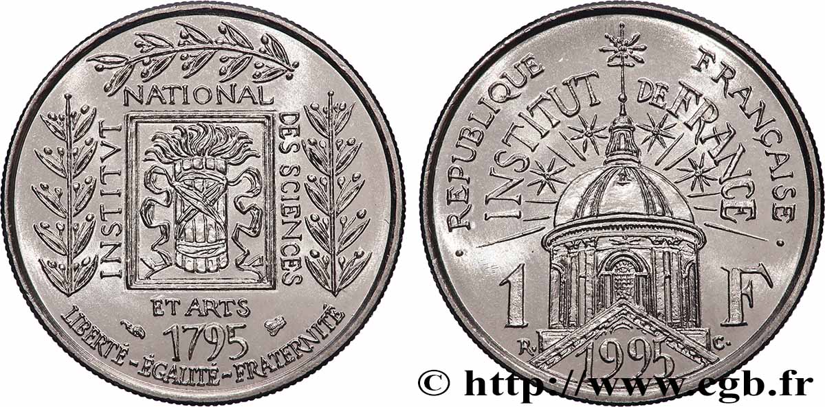 1 franc Institut de France 1995  F.230/2 SPL 