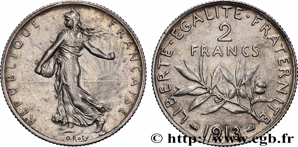 2 francs Semeuse 1913  F.266/14 BB 