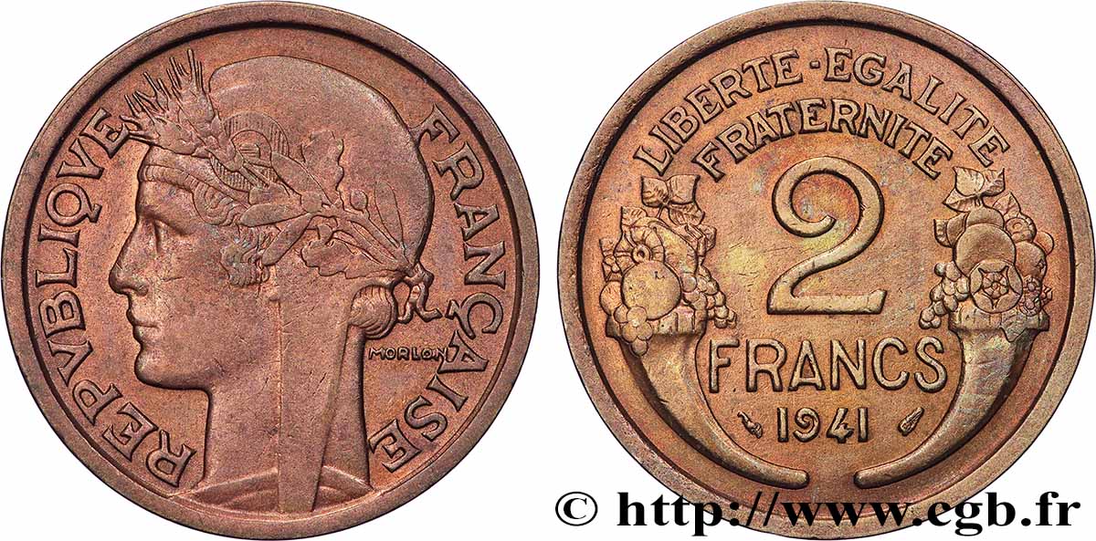 2 francs Morlon 1941  F.268/14 AU 