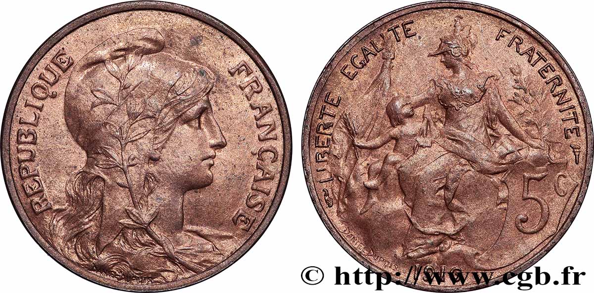 5 centimes Daniel-Dupuis 1916  F.119/28 SPL 