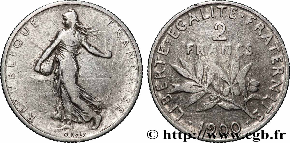 2 francs Semeuse 1900  F.266/4 TB 