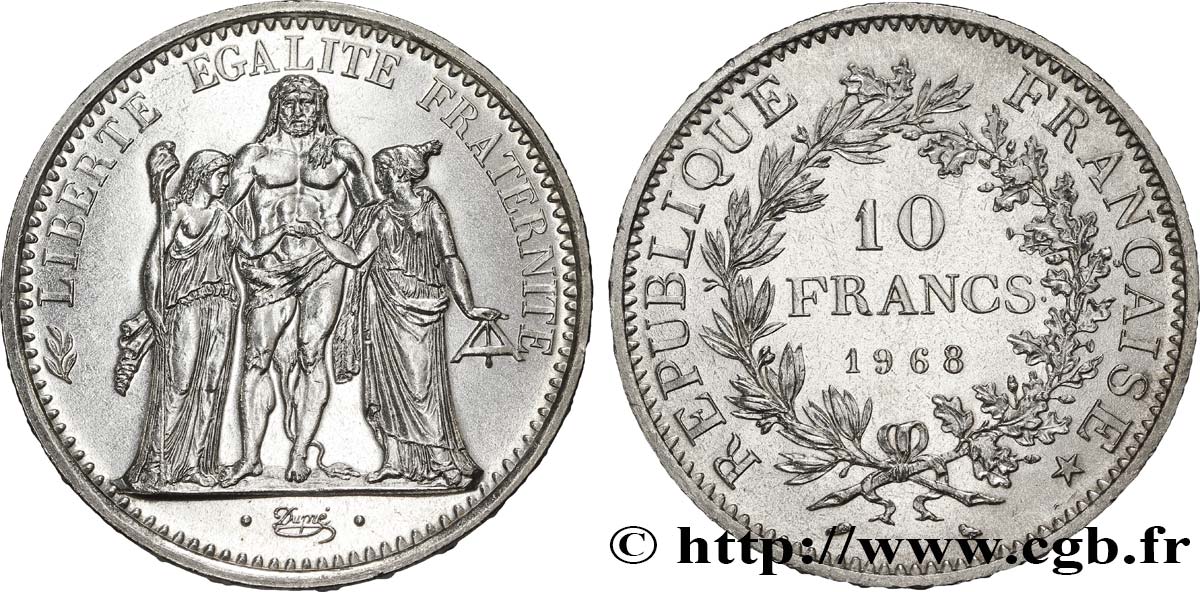 10 francs Hercule 1968  F.364/7 SPL62 