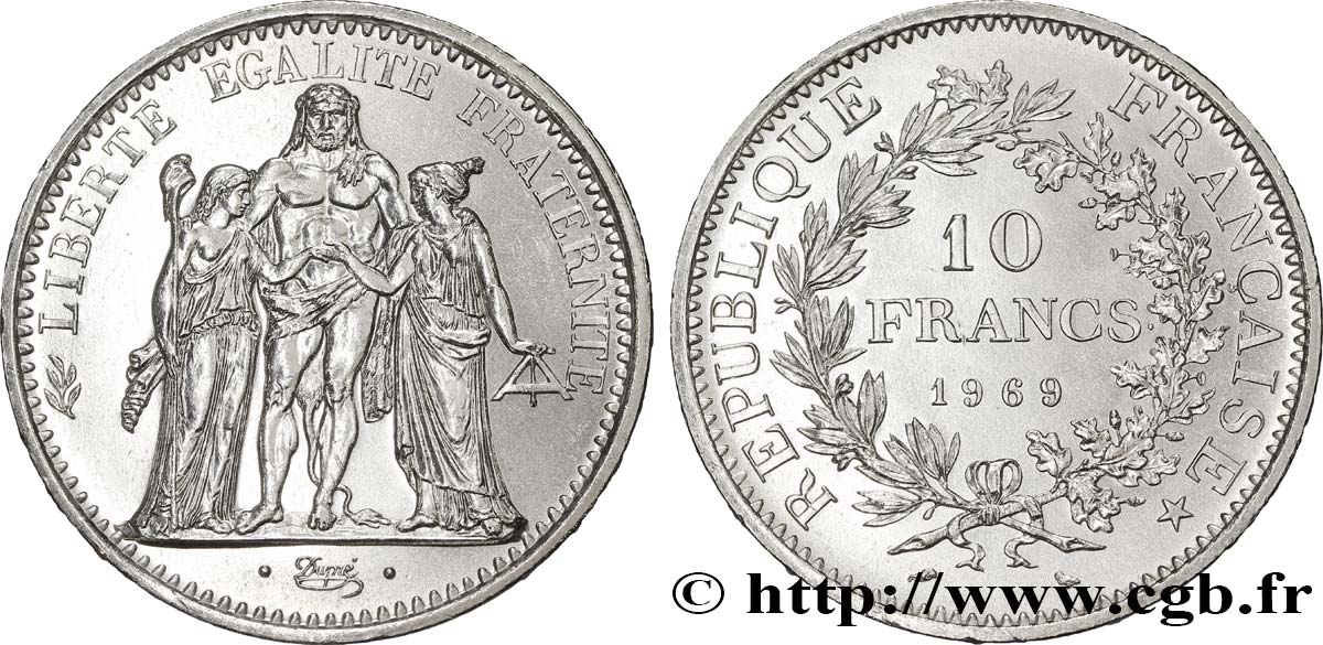 10 francs Hercule 1969  F.364/8 SC63 