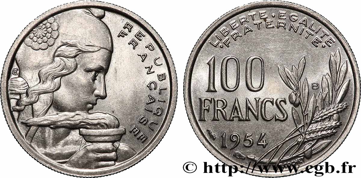 100 francs Cochet 1954 Beaumont-le-Roger F.450/3 SPL+ 