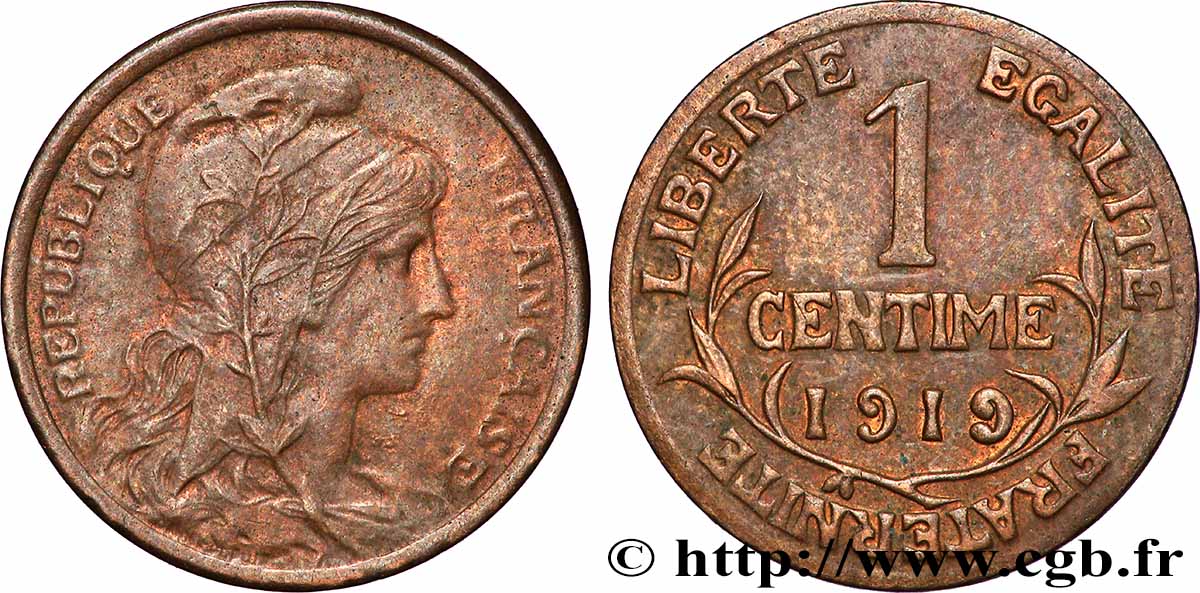 1 centime Daniel-Dupuis 1919 Paris F.105/18 fVZ 