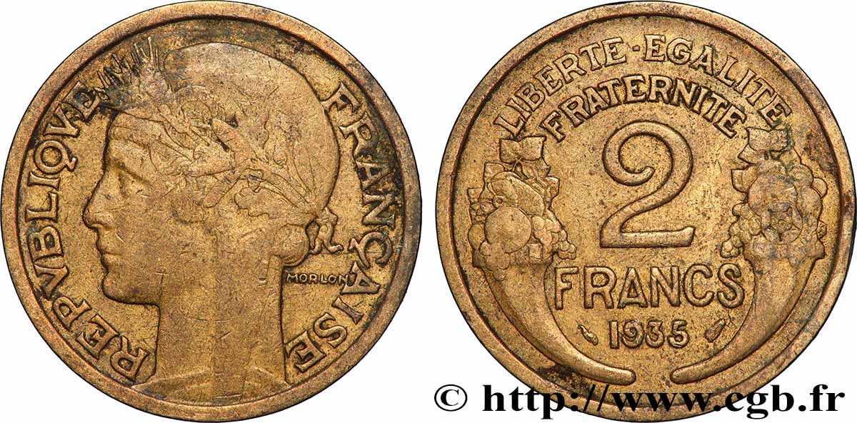 2 francs Morlon 1935  F.268/8 MB 
