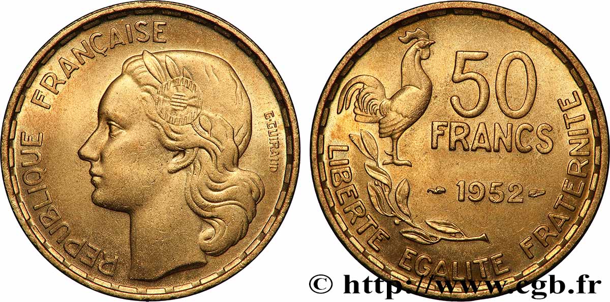 50 francs Guiraud 1952  F.425/8 AU 