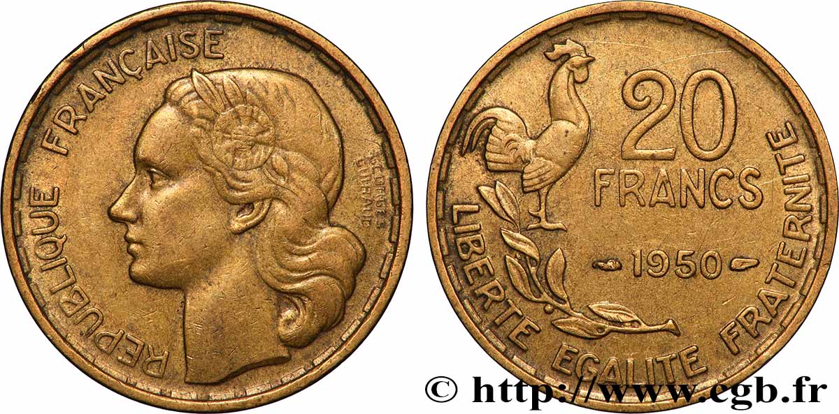 20 francs Georges Guiraud 1950  F.401/1 AU 