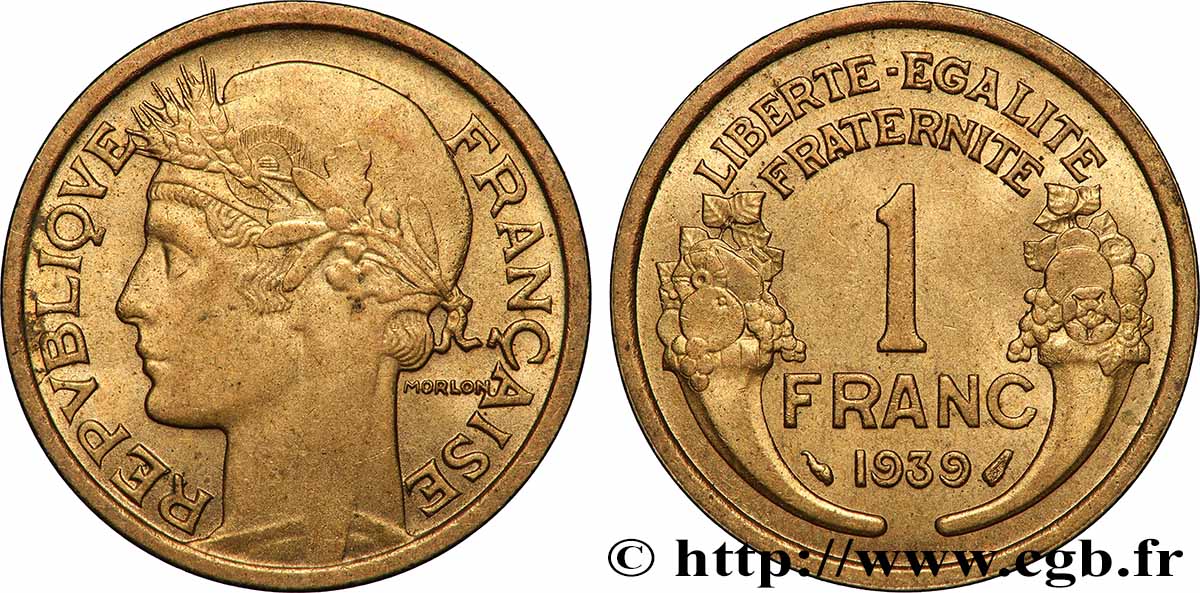 1 franc Morlon 1939 Paris F.219/10 MS 