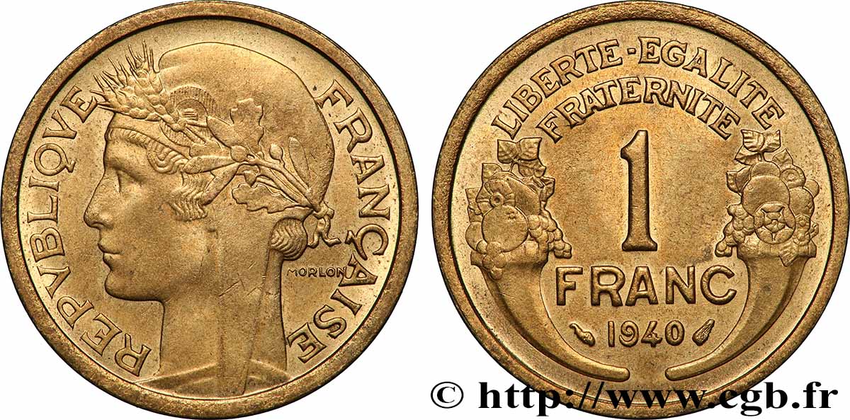 1 franc Morlon 1940 Paris F.219/11 SPL+ 