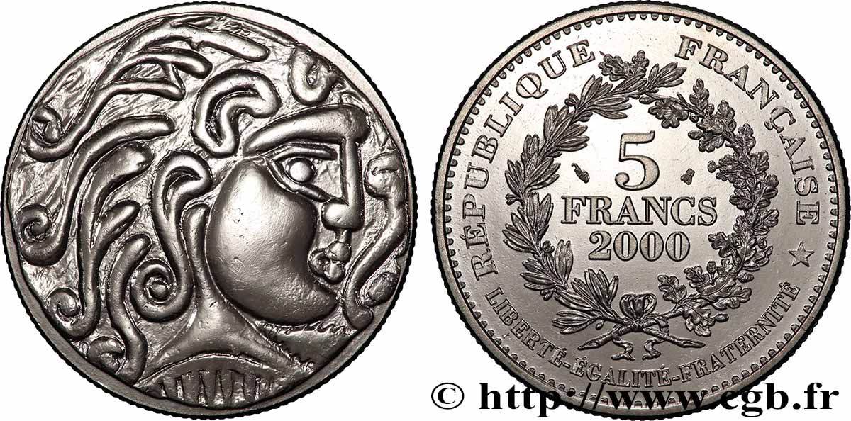 5 francs Statère des Parisii 2000  F.347/1 FDC 