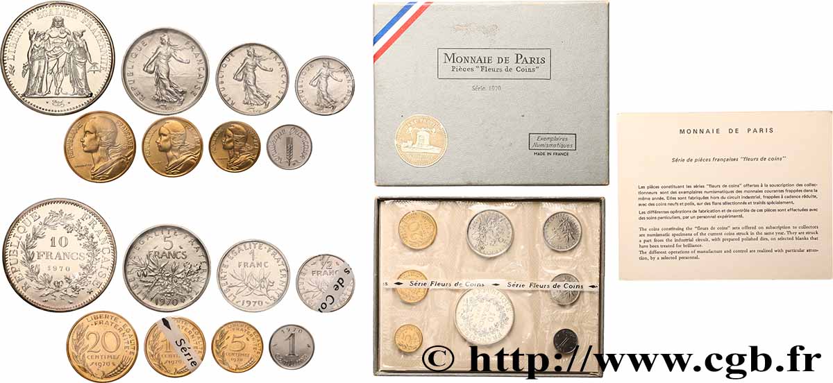 Boîte Fleur de Coins 1970 Paris F.5000/11 ST 