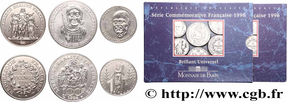 Série Brillant Universel - Commémoratives 1996 Paris F.5200/15 FDC 