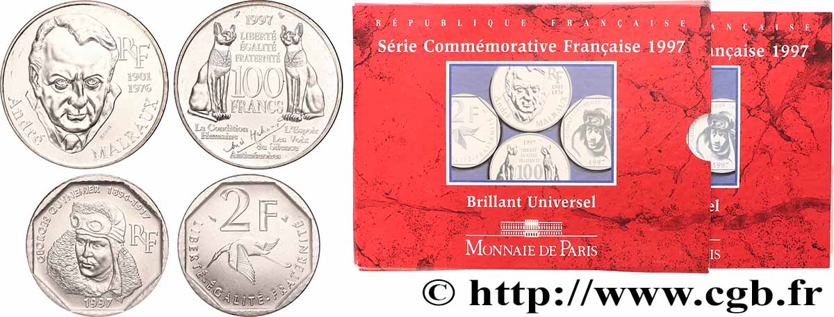Série Brillant Universel Commémorative 1997 Paris F.5200/17 FDC 