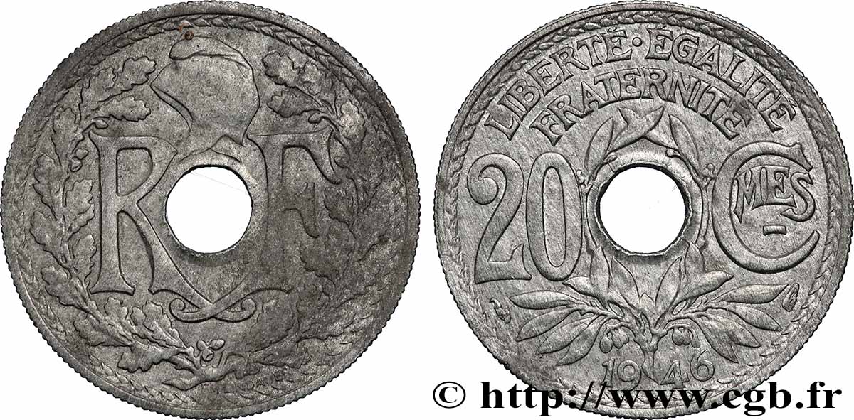 20 centimes Lindauer 1946  F.155/5 TTB+ 