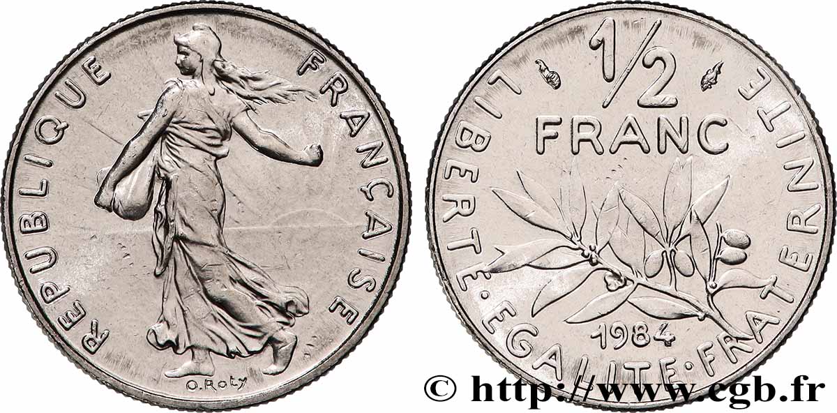1/2 franc Semeuse 1984 Pessac F.198/23 FDC 