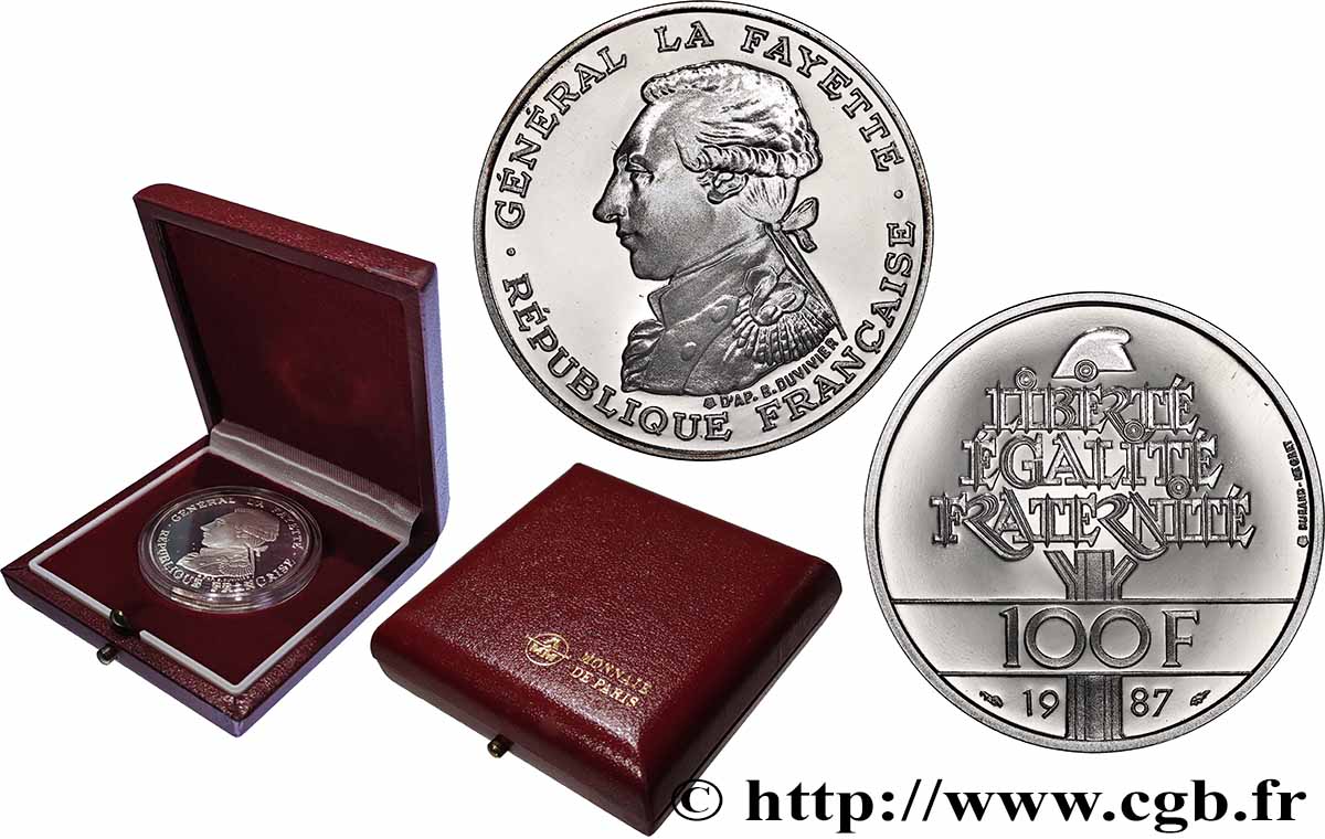 Belle Épreuve 100 francs Égalité - La Fayette 1987 Paris F5.1603 5 FDC 