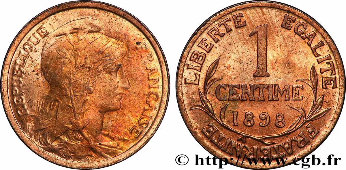 1 centime Daniel-Dupuis 1898 Paris F.105/1 TTB+ 
