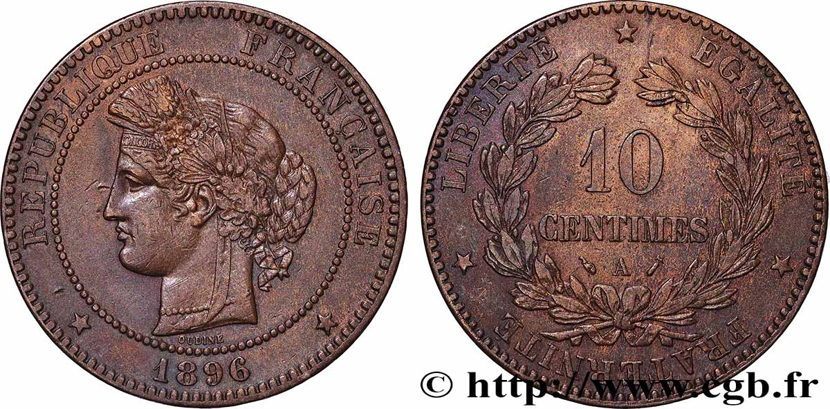 10 centimes Cérès 1896 Paris F.135/41 BB 