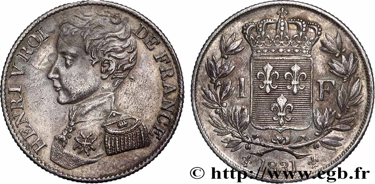 1 franc 1831  VG.2705  TTB+ 