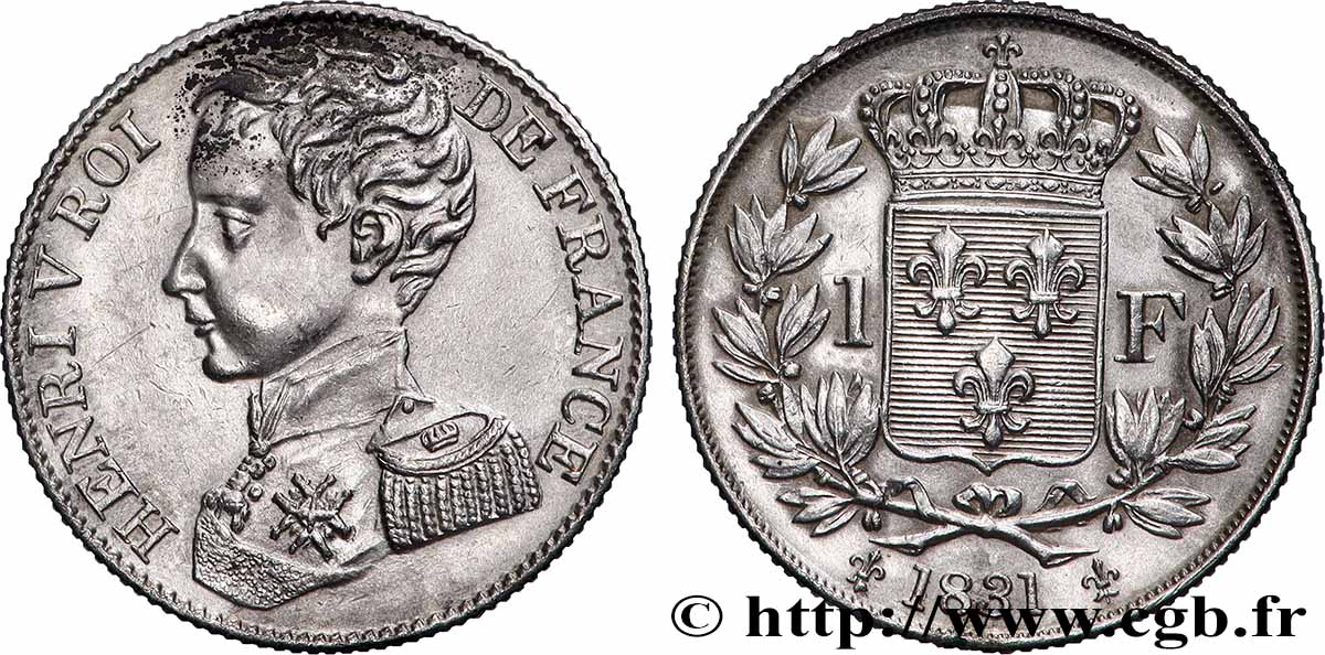 1 franc 1831  VG.2705  SUP 
