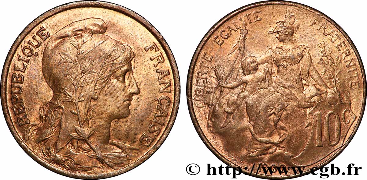 10 centimes Daniel-Dupuis 1900  F.136/8 SUP62 