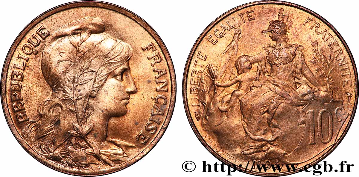 10 centimes Daniel-Dupuis 1904  F.136/13 MS64 