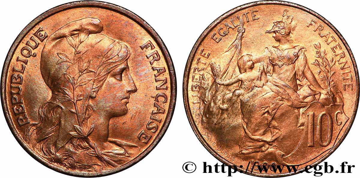 10 centimes Daniel-Dupuis 1900  F.136/8 MS65 