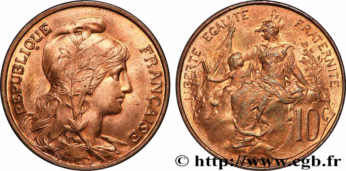 10 centimes Daniel-Dupuis 1900  F.136/8 MS64 