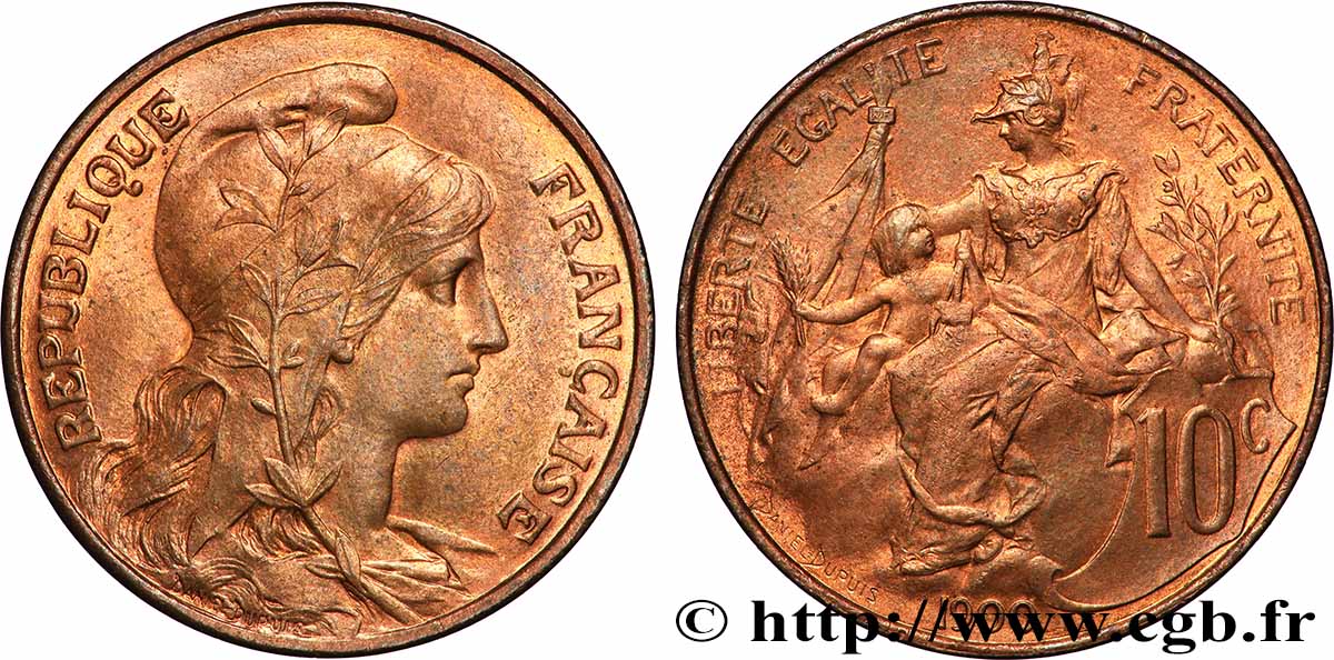 10 centimes Daniel-Dupuis 1900  F.136/8 FDC65 
