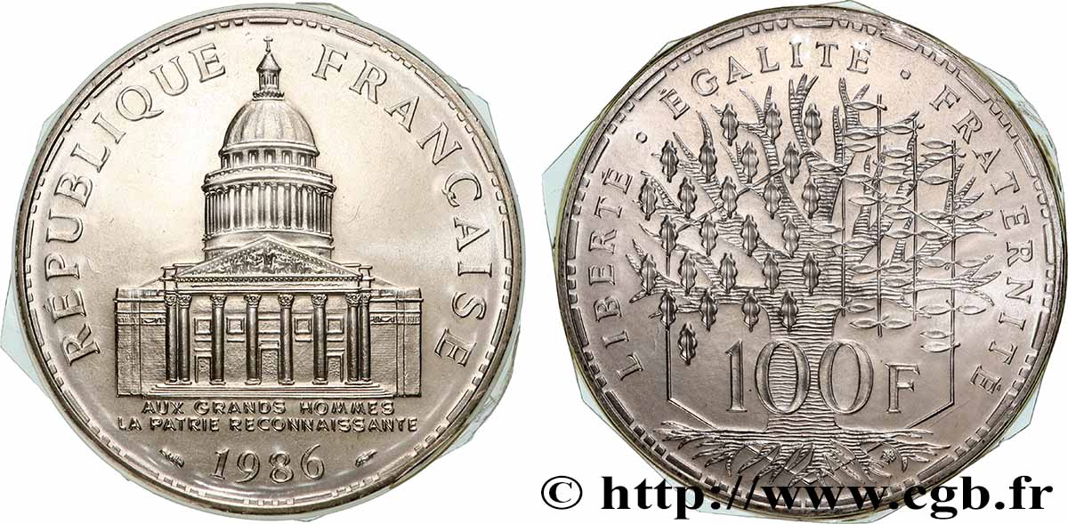 100 francs Panthéon 1986  F.451/6 FDC 