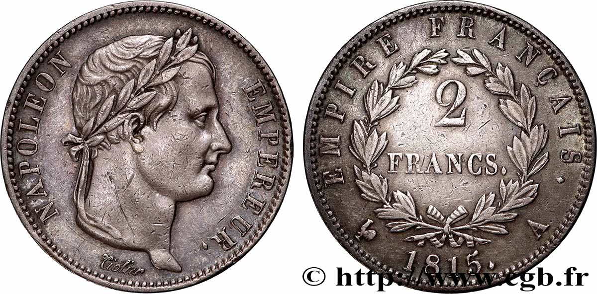 2 francs Cent-Jours 1815 Paris F.256/1 XF 