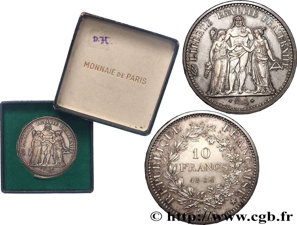 Essai de 10 francs Hercule 1964 Paris F.364/2 SPL 
