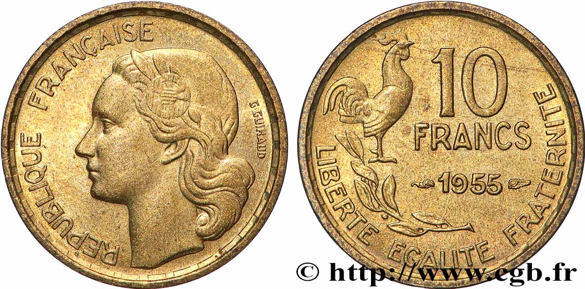 10 francs Guiraud 1955  F.363/12 AU 