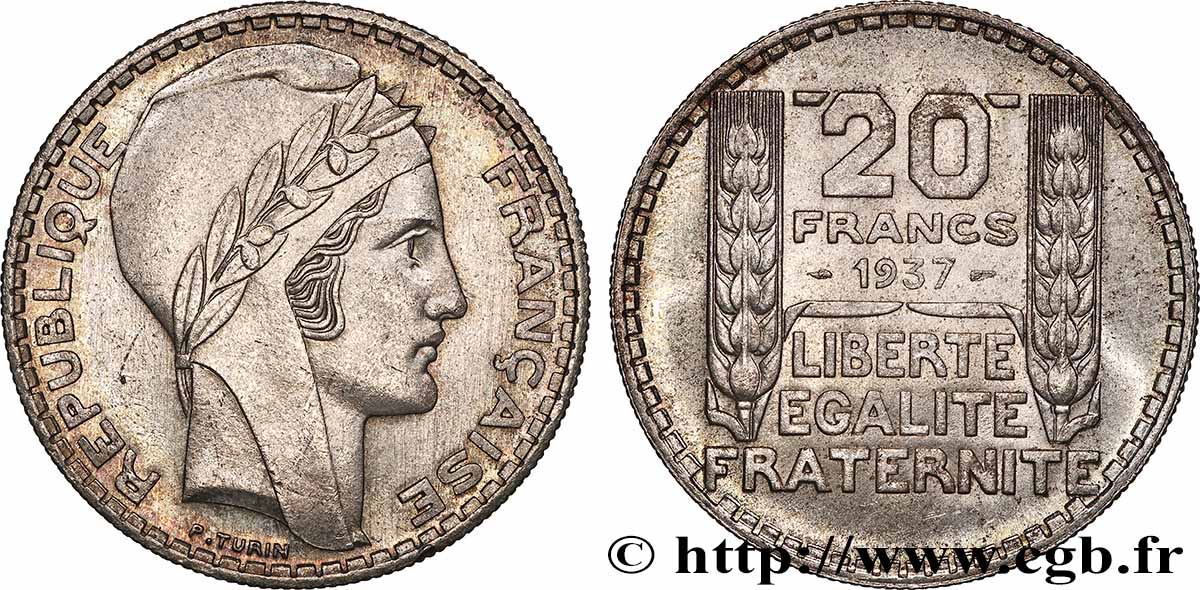 20 francs Turin 1937  F.400/8 SC63 