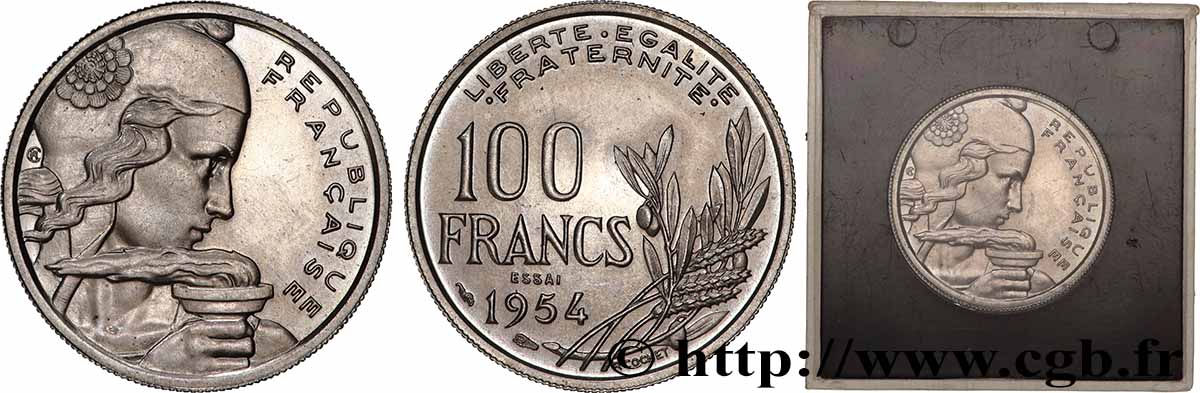 Essai de 100 francs Cochet 1954 Paris F.450/1 SPL 
