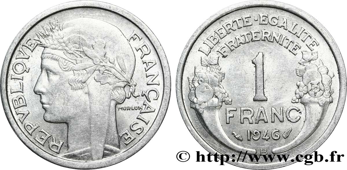 1 franc Morlon, légère 1946 Beaumont-Le-Roger F.221/10 SUP60 
