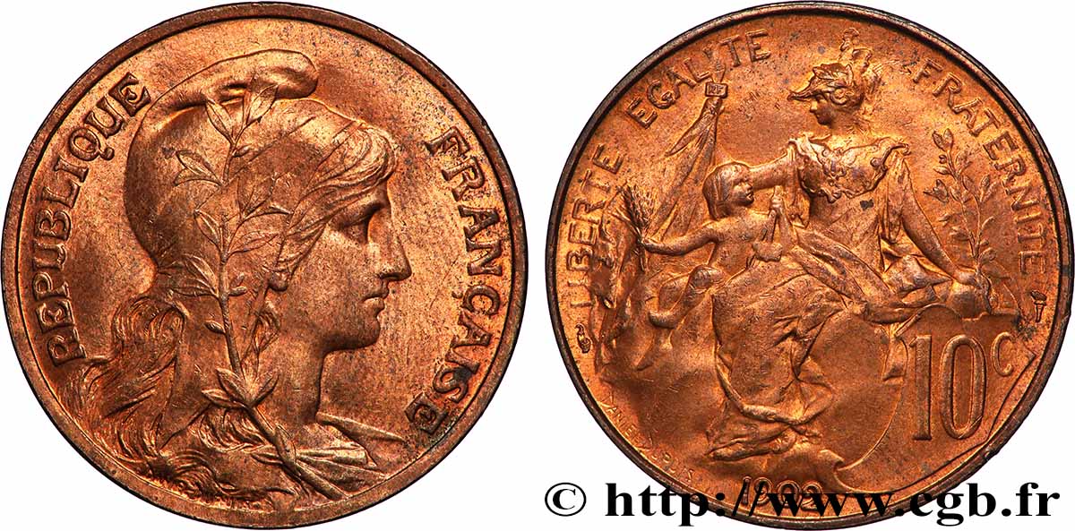 10 centimes Daniel-Dupuis 1902  F.136/11 MS63 