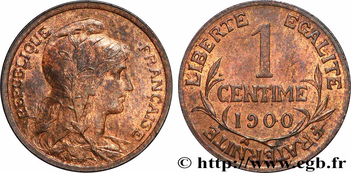 1 centime Daniel-Dupuis 1900  F.105/4 SUP+ 
