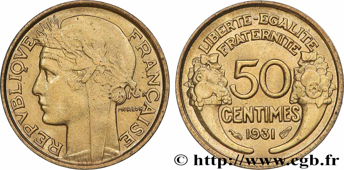 50 centimes Morlon 1931  F.192/5 MS64 